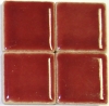 Keramik glasiert 20x20mm - Aubergine - 30 St.