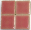 Keramik glasiert 20x20mm - Hellrosa - 30 St.