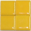 Keramik glasiert 20x20mm - Ocker - 30 St.