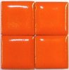 Keramik glasiert 20x20mm - Orange - 30 St.