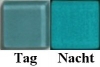 Soft-Glas 15x15mm nachtleuchtend - Blau / Blau -  18 St.