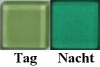 Soft-Glas 15x15mm nachtleuchtend - Gr�n / Gr�n -  18 St.
