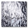 Spiegelplatte 10x10 cm - Silber gewellt