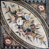 Natursteinmosaik - Blumenteppich 100x100cm
