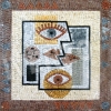 Natursteinmosaik - moderne Kunst 100x100cm