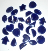 Keramik glasiert - Motivmix - dunkelblau - 50 g