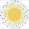 Mosaikvorlage Rund � 60 cm - Sonne