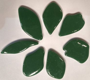 Soft-Glas-Blüten - Dunkelgrün - 100 g