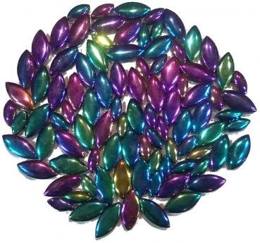 Keramik-Blüten - Regenbogen - 100 g