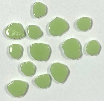 Soft-Glas-Kleckse - Pastellgrün - 100 g