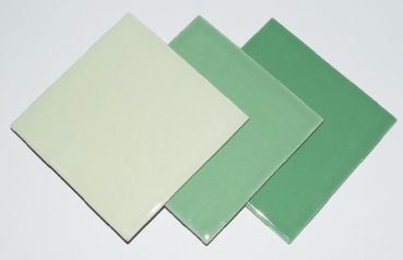 Fliese 10 x 10 cm - Grün Mix