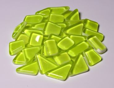 Softglas nachtleuchtend - polygonal - Gelb - 200g