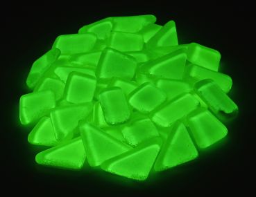 Softglas nachtleuchtend - polygonal - Gelb - 200g