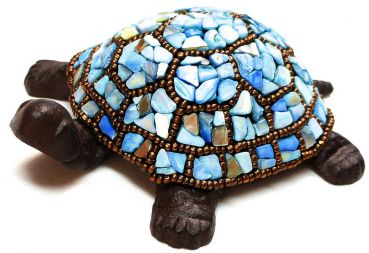 Mosaikset "Schildkröte" - mit Gußkörper