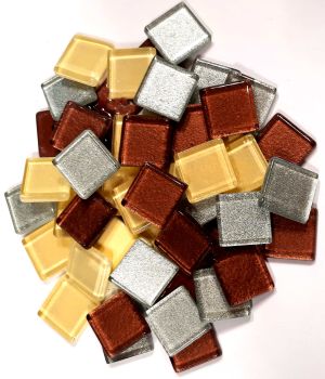 Soft-Glas 20x20mm - Exclusiv-Mix-Metallic - 200g
