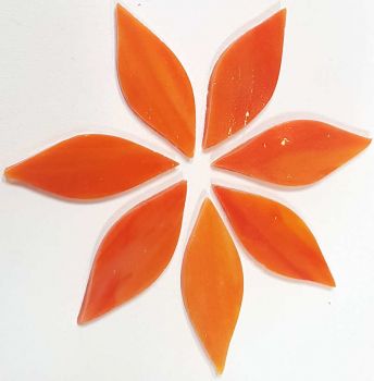 Tiffany-Glasblüten - Orange - 100g