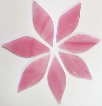 Tiffany-Glasblüten - Rosa - 100g