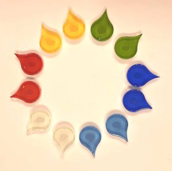 Soft-Glas-Tropfen - Bunt-Mix - 50 g