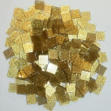 Acryl-Mosaik Glitter 1x1cm -  "Champagner" - 50g