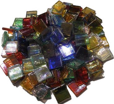 Shimmer-Mosaik 15x15mm -  Mischung "Multi Colori"