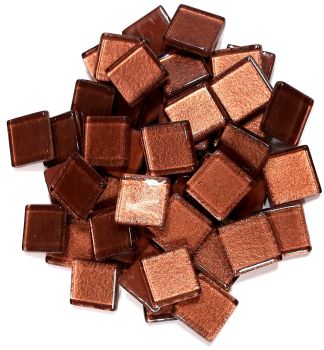 Soft-Glas 20x20mm - Kupfer-Metallic - 200g