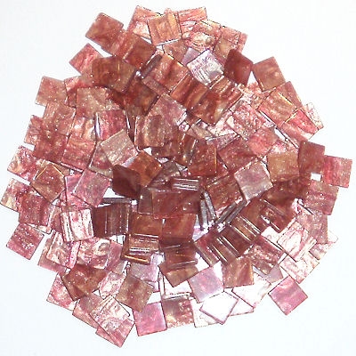 Acryl-Mosaik Marmoriert 1x1cm -  "Rot" - 50g