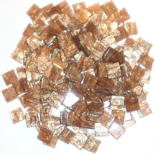 Acryl-Mosaik Marmoriert 1x1cm -  "Zimt" - 50g