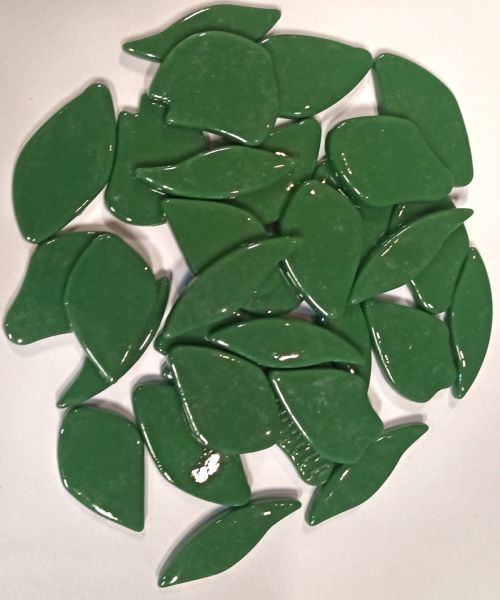 Soft-Glas-Blüten - Dunkelgrün - 100 g