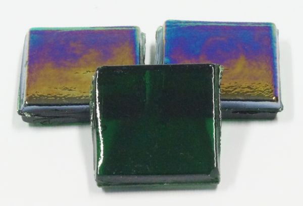 Eis-Glas - transparent - "Dunkelgrün"