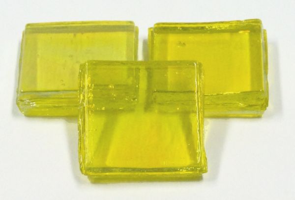 Eis-Glas - transparent - "Gelb"