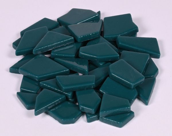 Fantasy-Glas - Polygonal - "Petrol"