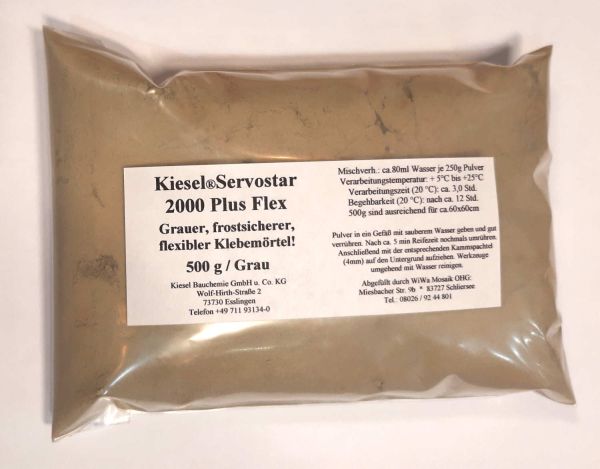 Mosaikkleber - Grau - 500 g