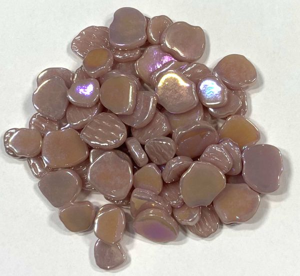 Soft-Glas-Kleckse - Altrosa irisierend - 100 g