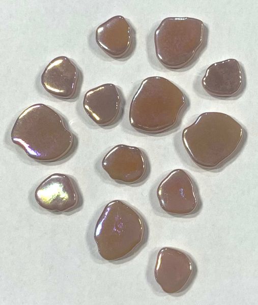 Soft-Glas-Kleckse - Altrosa irisierend - 100 g