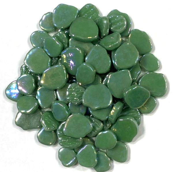 Soft-Glas-Kleckse - Grün irisierend - 100 g