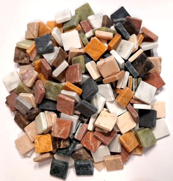 Aktion-Marmor 15x15x4mm - Multi Colori - 500g