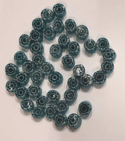 Millefiori Ø  6-8mm - Türkis - 20 g