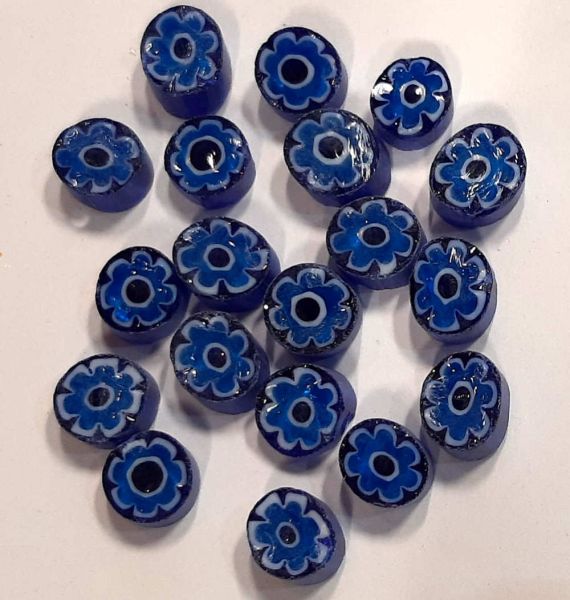 Millefiori Ø  8-10mm - Blau - 20 g