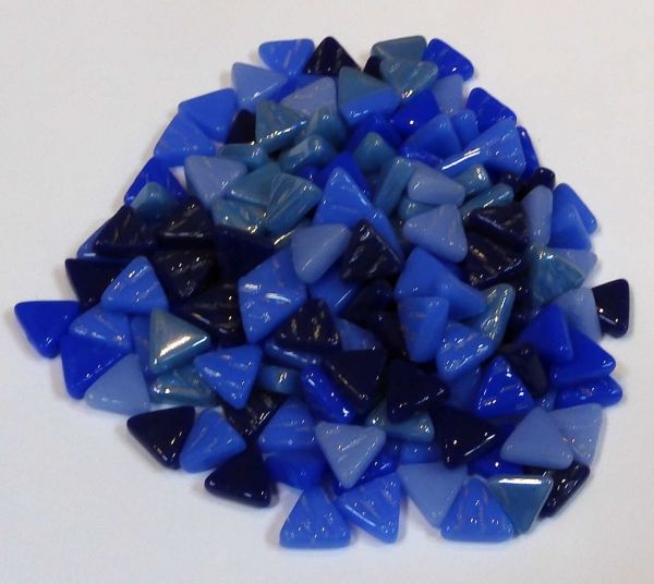 Mini Dreiecke aus Glas - Blaumix
