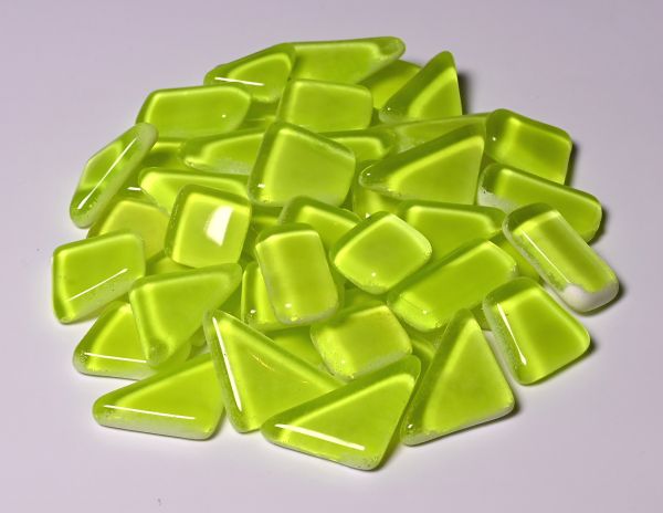 Softglas nachtleuchtend - polygonal - Gelb - 200g