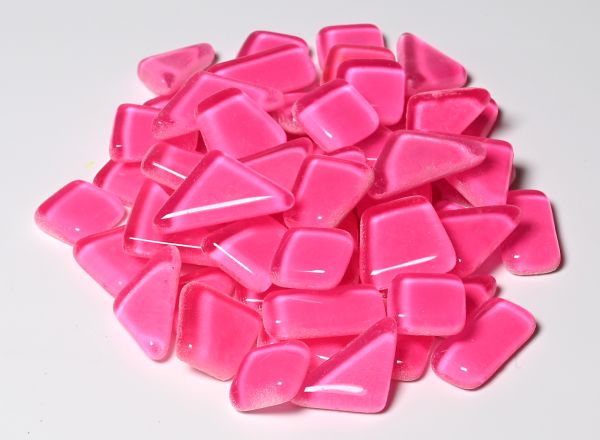 Softglas nachtleuchtend - polygonal - Pink - 200g