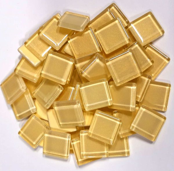 Soft-Glas 20x20mm - Gold-Metallic - 200g
