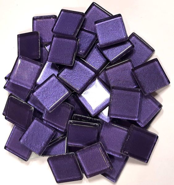Soft-Glas 20x20mm - Lila-Metallic - 200g