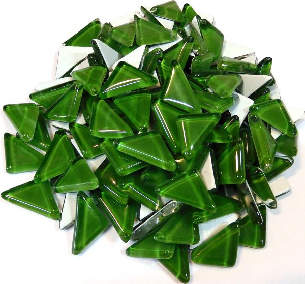 Soft-Glas-Dreieck - Dunkelgrün - 200 g