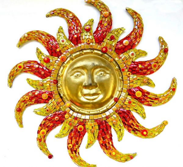 Mosaik Set "Sonne" - Durchmesser 50cm - wetterfest