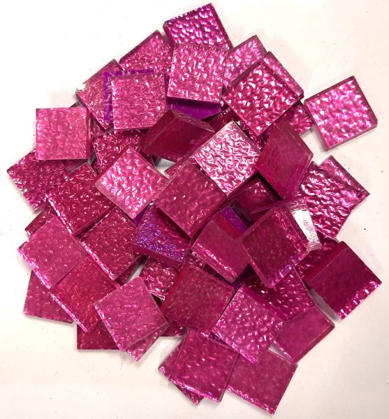 Spiegelmosaik 15 - Pink - geriffelt - 125g