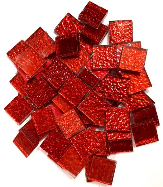 Spiegelmosaik 15 - Rot - geriffelt - 125g