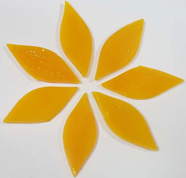 Tiffany-Glasblüten - Mango - 100g