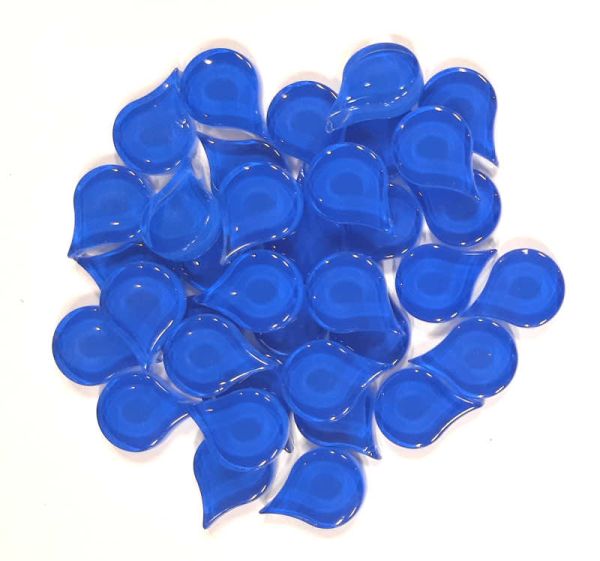 Soft-Glas-Tropfen - Blau - 50 g