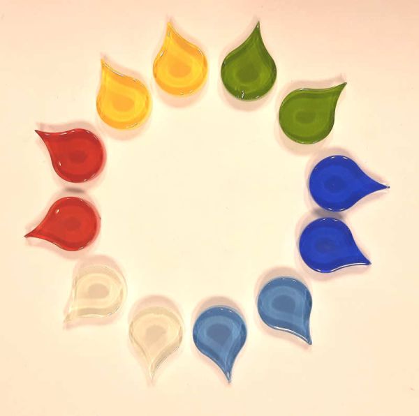 Soft-Glas-Tropfen - Bunt-Mix - 50 g